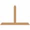 Ekena Millwork Portland Timber Gable Bracket, Western Red Cedar, 72"W x 48"H x 5 1/2"D x 5 1/2"F, 16/12 Pitch GBW072X48X0606POR00SWR - alternate 1